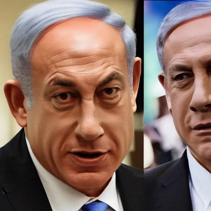 Image similar to Benjamin Netanyahu as Obi Wan Keboni