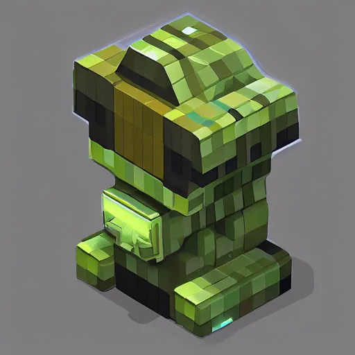 Image similar to an isometric tardigrade, game art, voxels