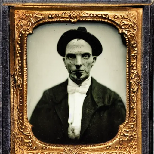 Image similar to tintype photo, pinhead