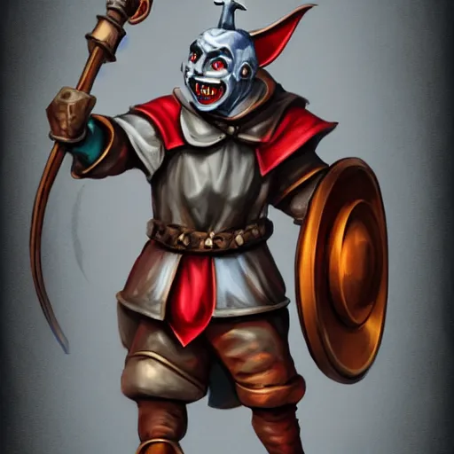 Image similar to of a realistic illustration dumb jester fool crusader knight that is the anti - communism crusader character, full plate, totally mad and yelling, shouting using a megaphone, artstation digital art,,