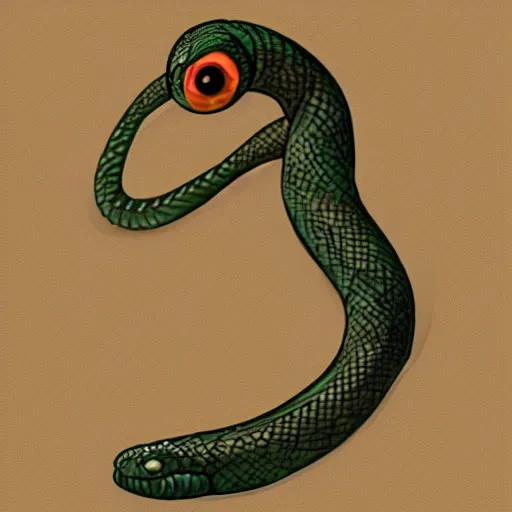 Image similar to humanoid snake creature