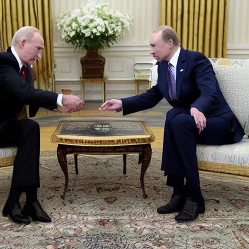 Image similar to biden and putin playing rock paper and scissors