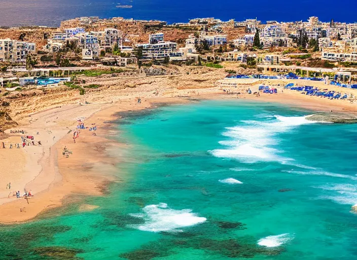Image similar to A beautiful photograph of paphos beach, 8k, hyper-detailed