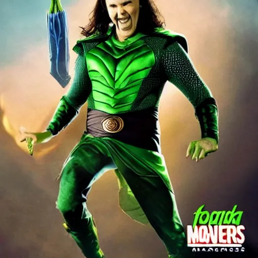 Image similar to norm macdonald as loki in the avengers