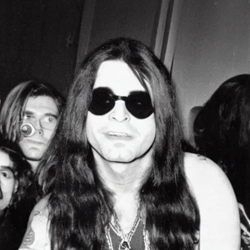 Image similar to 1970 young Ozzy Osbourne on the Osbournes screenshot