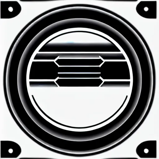 Image similar to black and white sci fi luxury themed svg vector art panel for cnc plasma, laser, stencil, unique art deco hole through circuit design