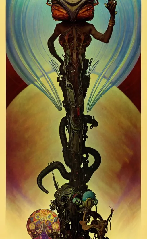 Image similar to exquisite imaginative alien creature poster art, movie art, by lucusfilm, weta studio, alphonso mucha, james jean, frank frazetta, 8 k, denoised