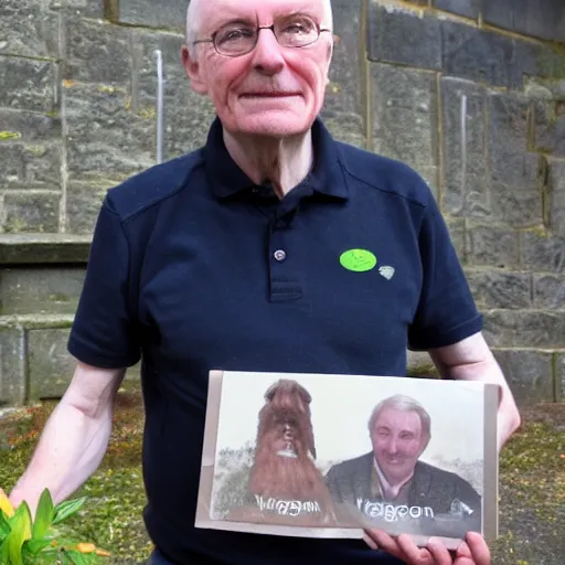 Prompt: photo of donald watson founder of the vegan society