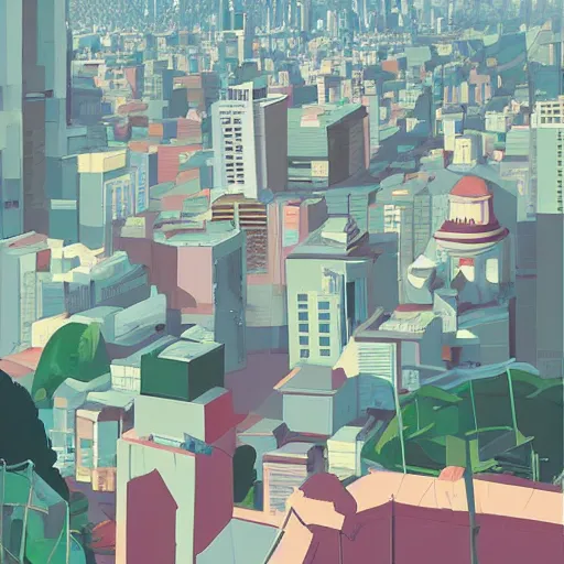 Image similar to sao paulo painted by james gilleard