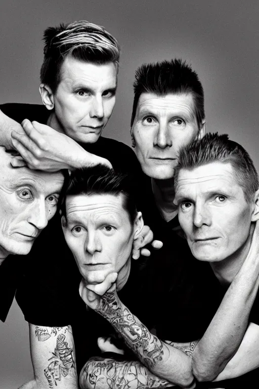 Prompt: a Blink-182, by Samuel Beckett