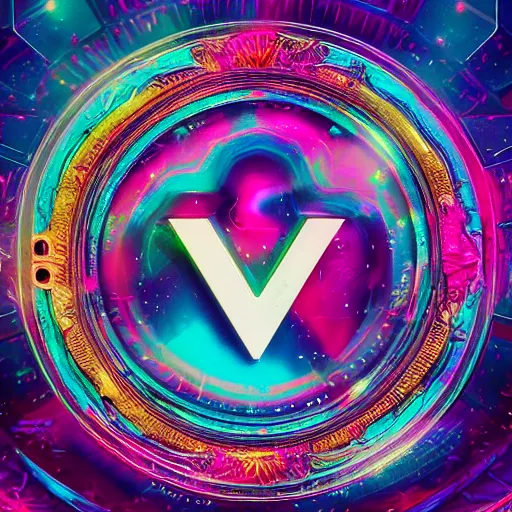 Image similar to a and w vaporwave logo, colorful, digital art, cosmic, 3 d high definition, trending on art station, photorealistic, high resolution, 8 k, octane, hyper detailed, insane details, intricate, elite, ornate, elegant trend, highly detailed and intricate, sharp focus, photography, unreal engine