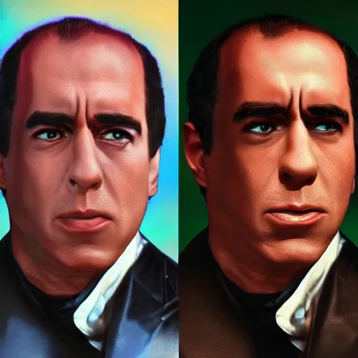 Prompt: photorealistic jerry seinfield as the terminator