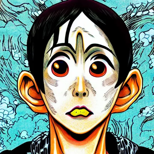 junji ito manga characters colorful, Stable Diffusion