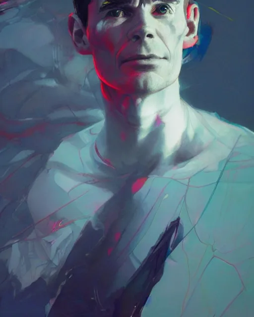 Prompt: alan turing, volumetric lighting, conrad roset, jesper ejsing, artgerm, artstation, halo of light