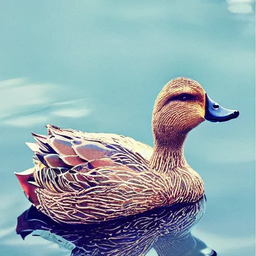 Image similar to a duck with bling