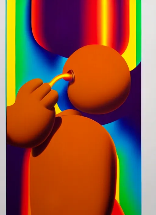 Image similar to fire extinguisher by shusei nagaoka, kaws, david rudnick, airbrush on canvas, pastell colours, cell shaded, 8 k
