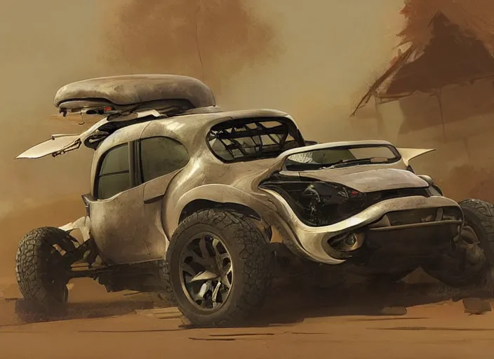 Image similar to a beautiful concept design of an old car converted into offroad sport. car design by cory loftis, fenghua zhong, ryohei hase, ismail inceoglu and ruan jia, henrik fisker and bruce kaiser and scott robertson and dmitry mazurkevich and doruk erdem and jon sibal, volumetric light.