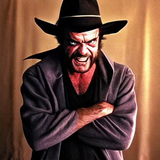 Prompt: Jack Nicholson as wolverine from x-men, photography by Annie Leibovitz