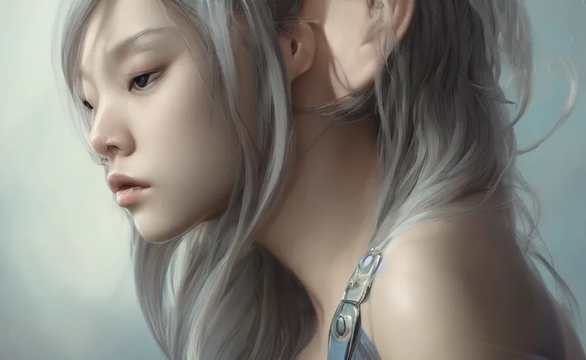 Prompt: blackpink jennie, soft grey and blue natural light, intricate, digital painting, artstation, concept art, smooth, sharp focus, illustration, art by greg rutkowski and luis rollo and uang guangjian and gil elvgren, symmetry!