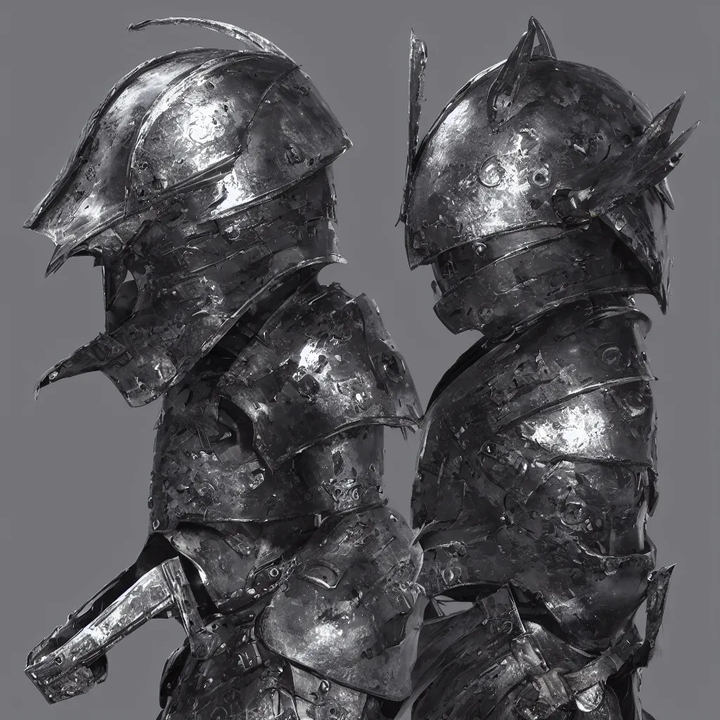 Image similar to grimdark tsutomu nihei medieval helmet, unreal engine, 8 k, ultra realistic, ultra detail