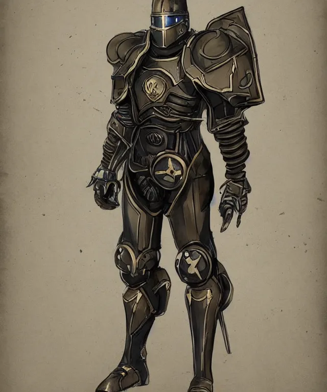 Image similar to full body concept art of a esper knight in the style of fallout / anime trending on artstation deviantart pinterest detailed realistic hd 8 k high resolution