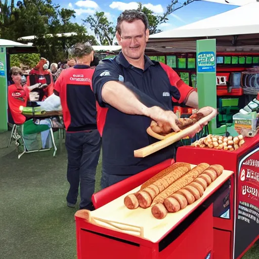 Image similar to bunnings warehouse sausage sizzle