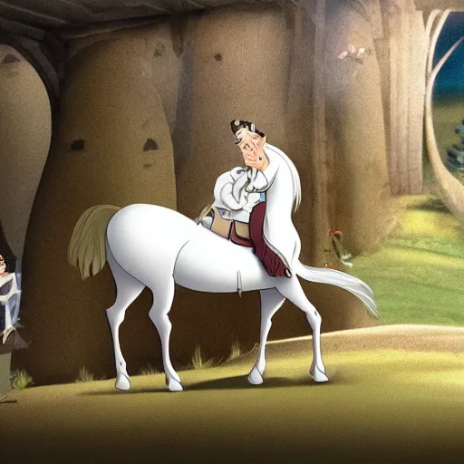 Image similar to a Hungarian Fairy tale, by Marcel Jankowicz, screenshot, animation movie, Janos Vitez, the white mare