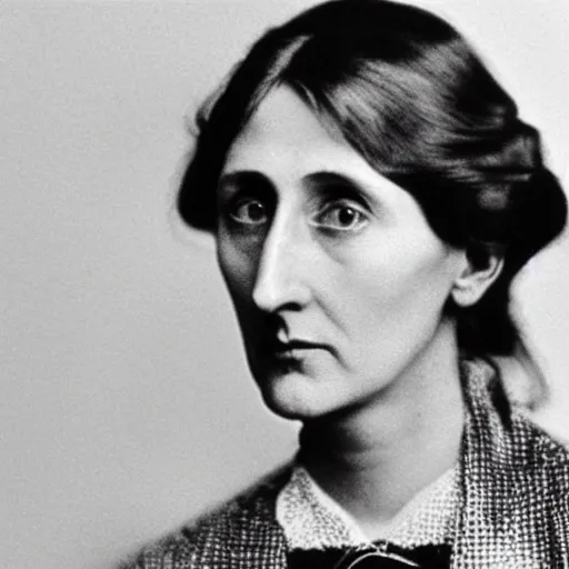 Prompt: Virginia Woolf as a pro e-sports player