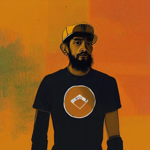 Image similar to Nipsey Hussle profile picture by Sachin Teng, asymmetrical, Organic Painting , Matte Painting, geometric shapes, hard edges, graffiti, street art:2 by Sachin Teng:4