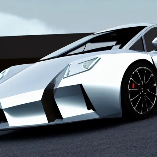 Image similar to a low poly object of a sport car, unreal engine