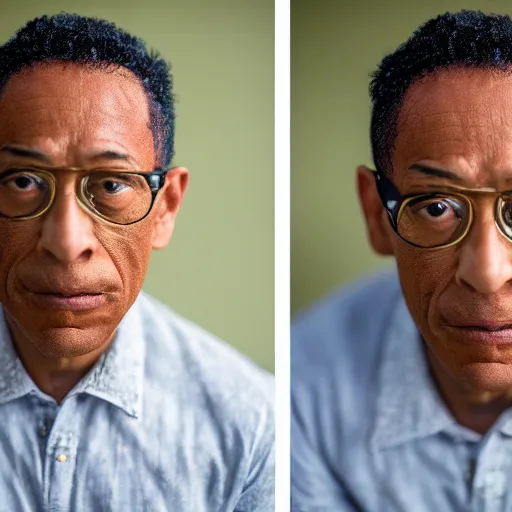 Image similar to portrait of gus fring with a mullet haircut, canon eos r 3, f / 1. 4, iso 2 0 0, 1 / 1 6 0 s, 8 k, raw, unedited, symmetrical balance, in - frame