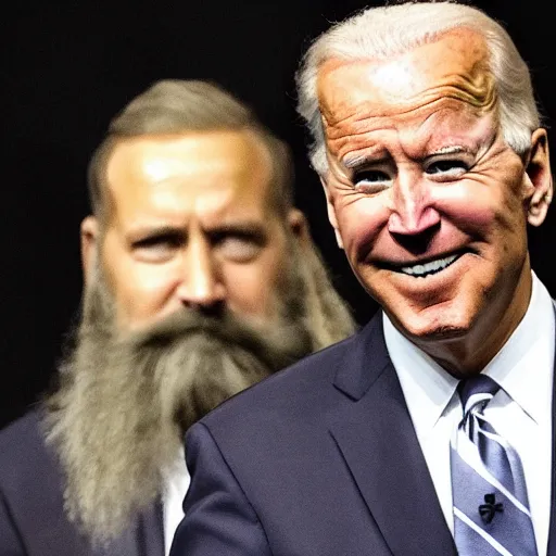 Prompt: joe biden beard