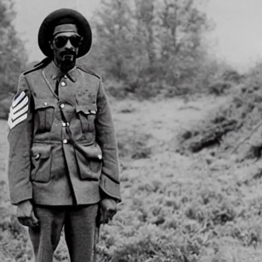 Prompt: snoop dogg as world war 1 soldiers