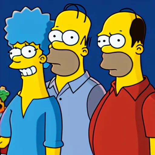 Prompt: the simpsons as real people, very detailed face, 4 k