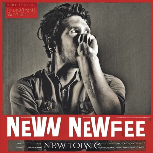 Prompt: cover for an album called newfree