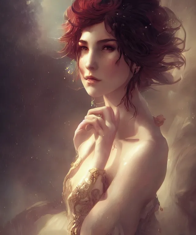Prompt: carnival by charlie bowater and titian and artgerm, full body portrait, intricate, face, elegant, beautiful, highly detailed, dramatic lighting, sharp focus, trending on artstation, artstationhd, artstationhq, unreal engine, 4 k, 8 k