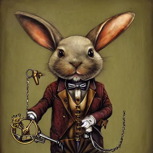 Image similar to steampunk rabbit by esao andrews