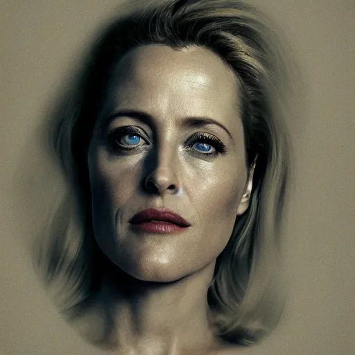 Image similar to gillian anderson by aykut aydogdu