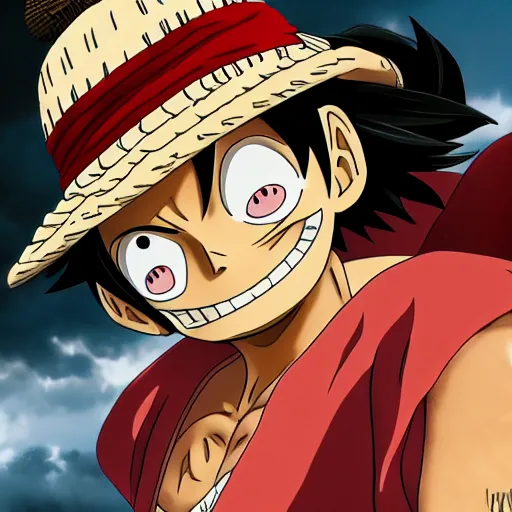 Image similar to Luffy as a Statue, epic detail, anime, sharp focus,