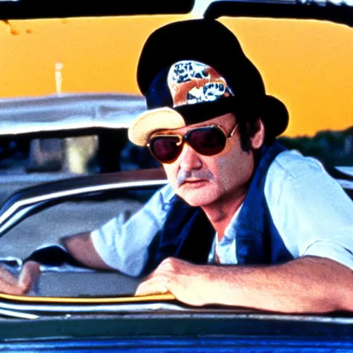 Image similar to bill murray in fear and loathing