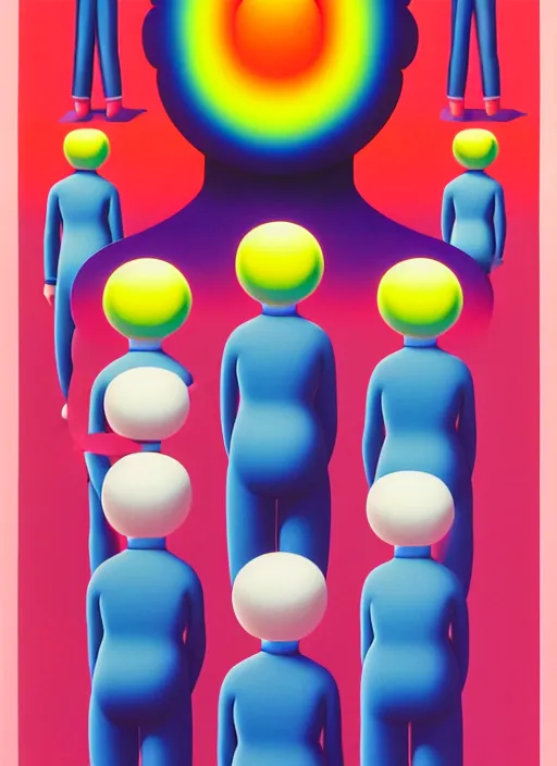 Prompt: meditaiting men by shusei nagaoka, kaws, david rudnick, airbrush on canvas, pastell colours, cell shaded!!!, 8 k