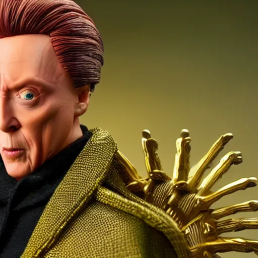 Prompt: action figure of christopher walken from the wiz movie, 4 k, highly detailed, award winning, look at all that detail!