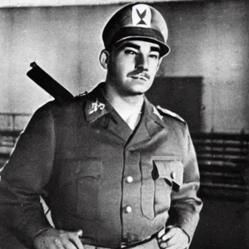 Image similar to mario as prison camp guard wwii