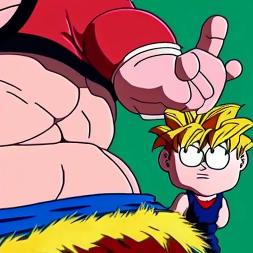 Image similar to peter griffin in dragon ball z