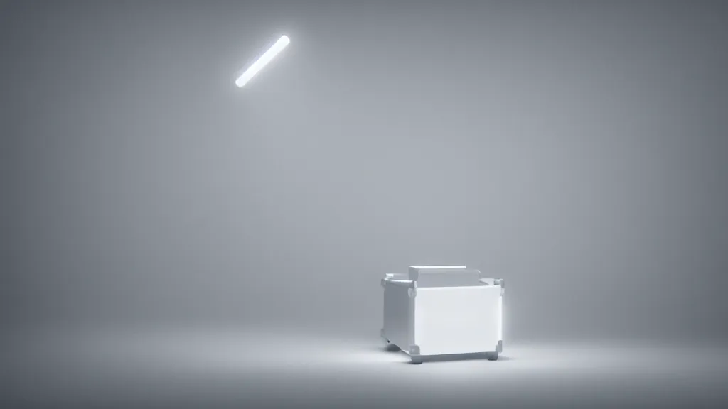 Image similar to a music box, white balance, hyperdimensional, 8 k, rim lighting, led, lumen global illumination, glowing, fog, ray tracing reflections