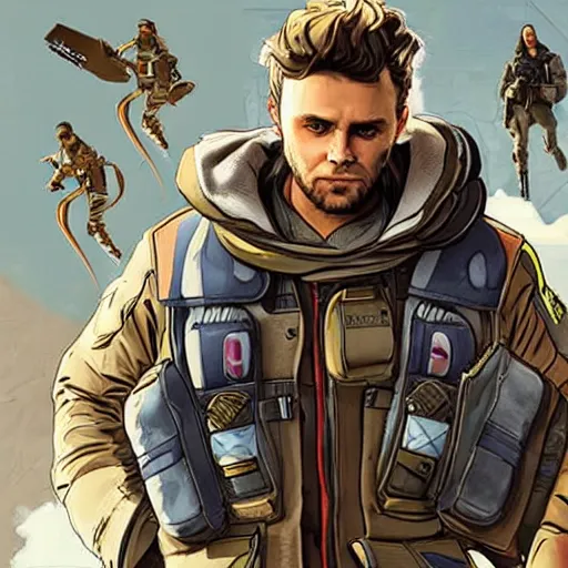 Prompt: mikky ekko as a character in apex legends