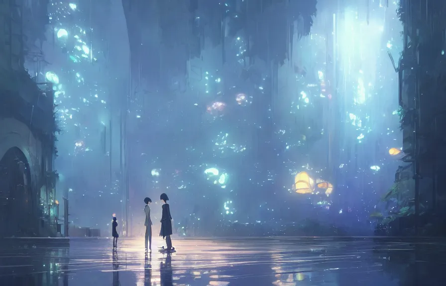 Image similar to makoto shinkai concept art of the spork polyp dimension, key visual, ambient lighting, highly detailed, digital painting, artstation, concept art, sharp focus, by makoto shinkai and akihiko yoshida and hidari and wlop and greg rutkowski