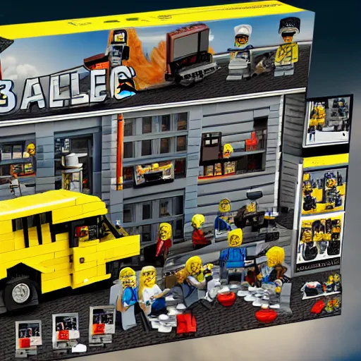 Image similar to Breaking bad lego set, realistic, ultra high detail, 8k.