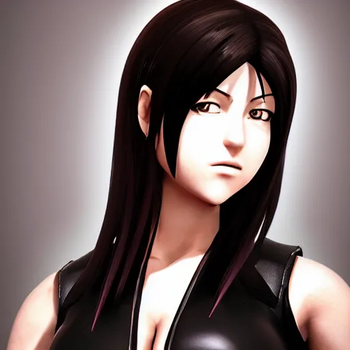 Prompt: high quality headshot of tifa lockhart, trending on artstation