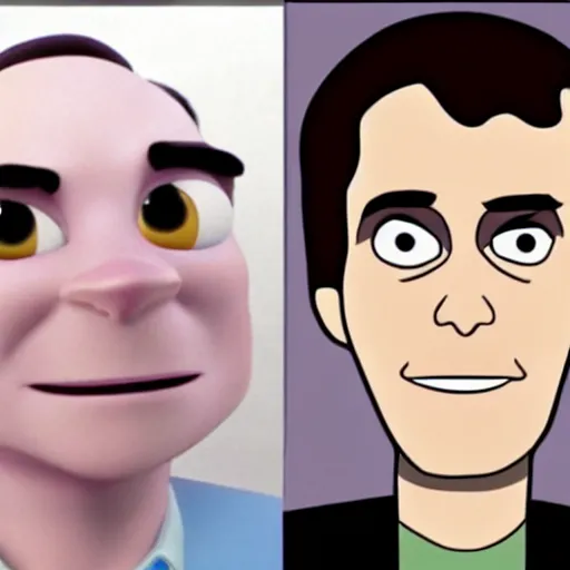 Prompt: ted bundy as a pixar cartoon